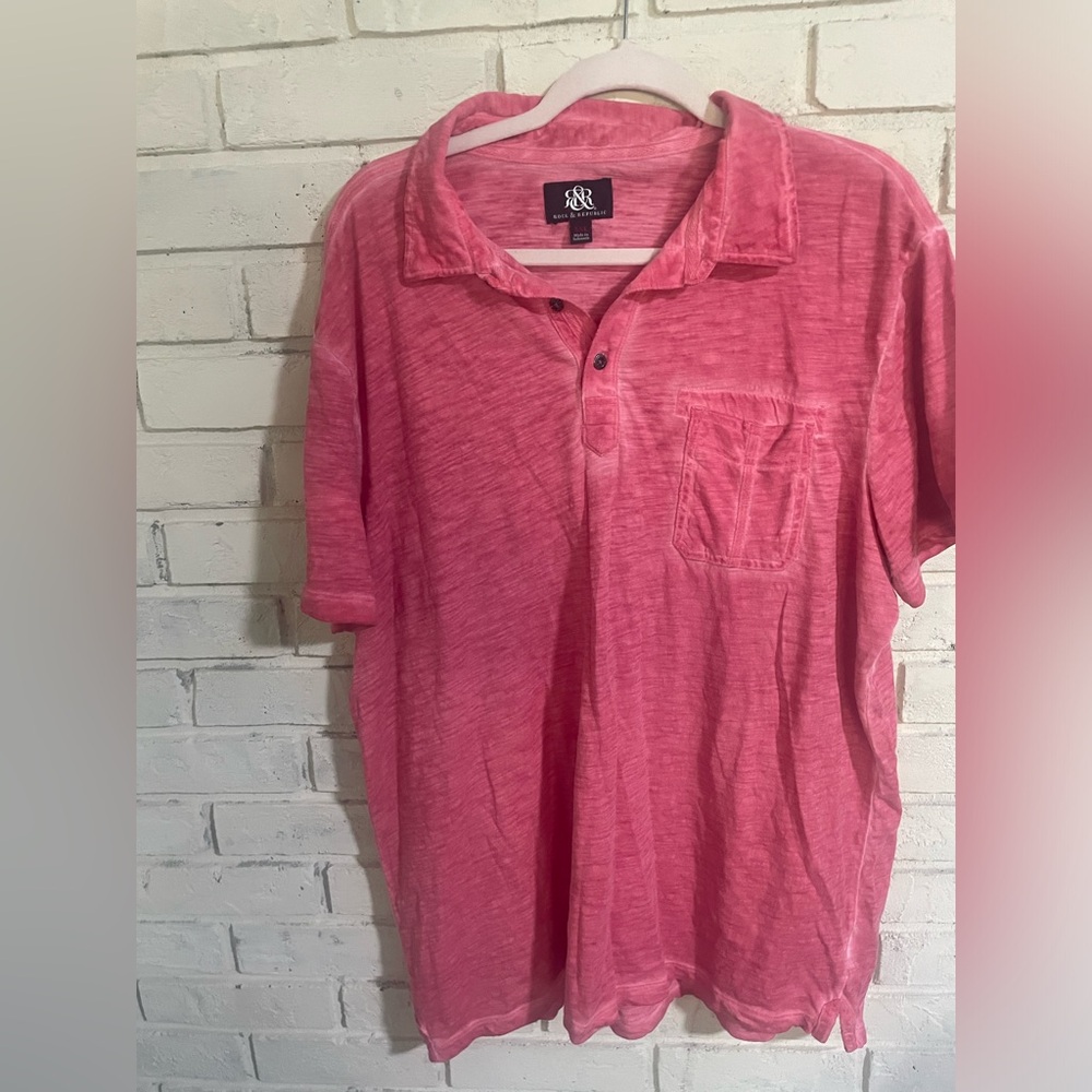 ROCK & REPUBLIC dusty pink shirt sleeve shirt. EUC no flaws